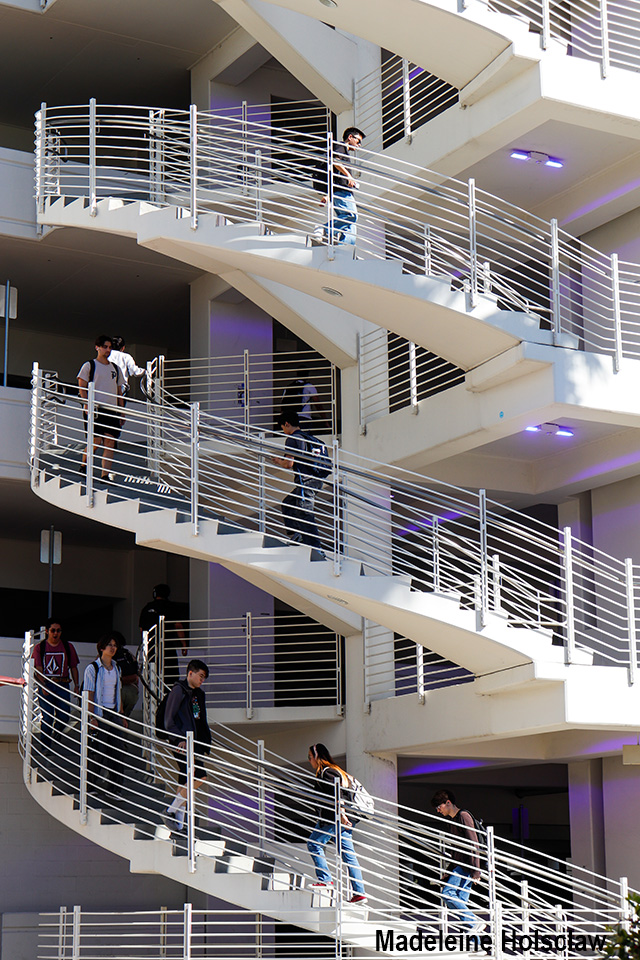 parking structure circular staircase
