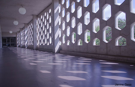 Hallway to Performing Arts building