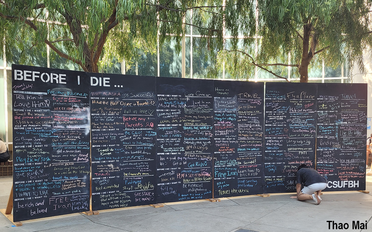Before I die mural